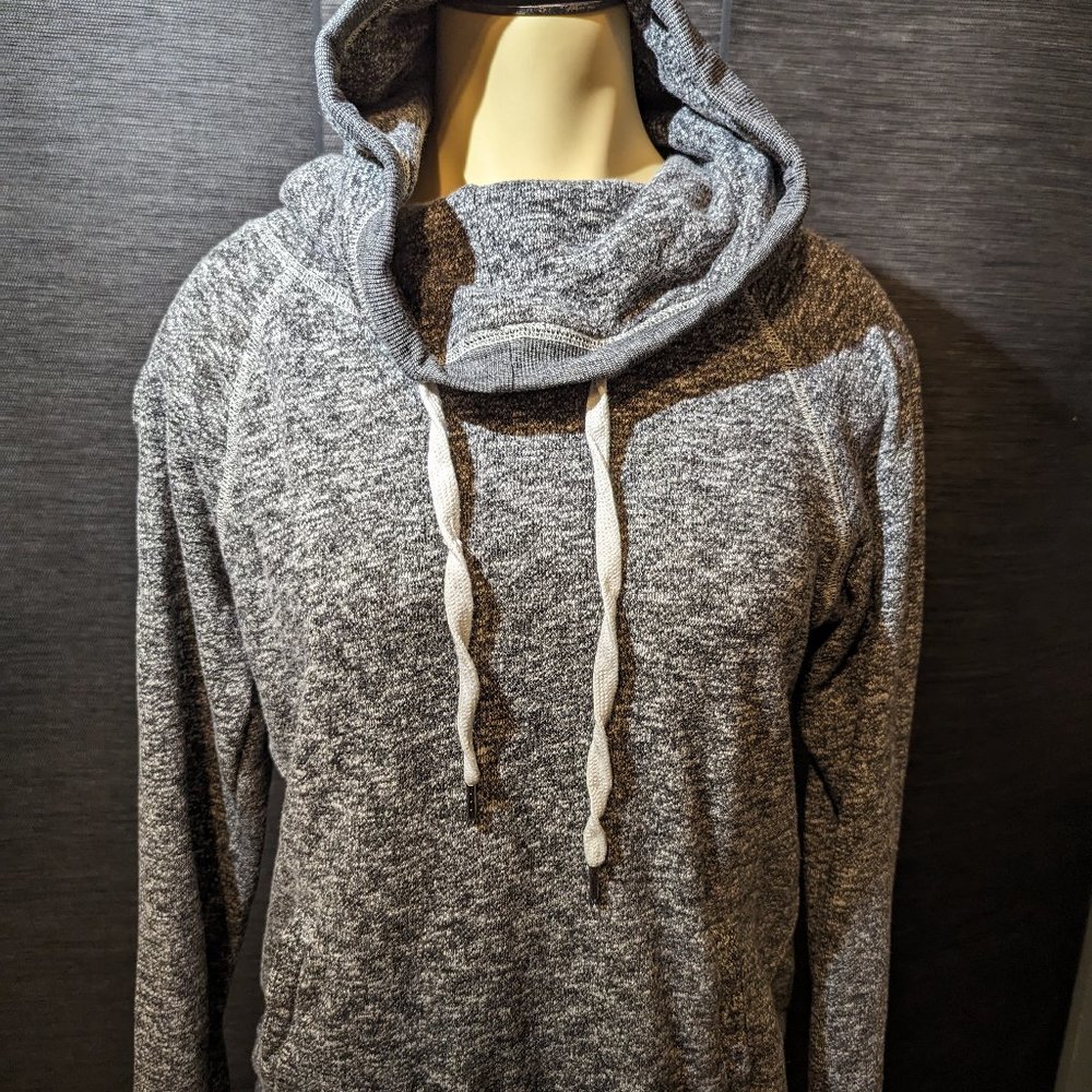 Jo & Co Jeans Cowl Neck Gray Hoodie